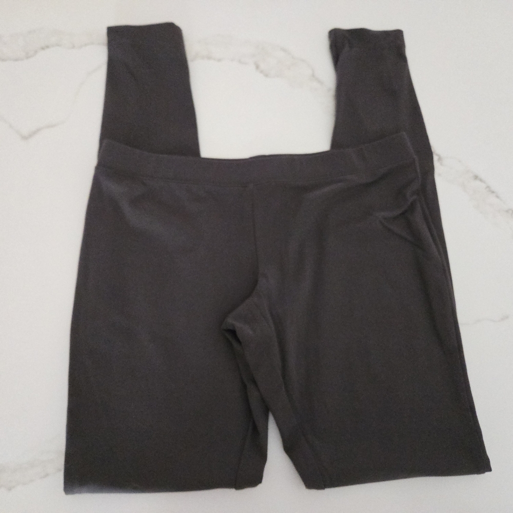 Express Gray Ankle Zip Leggings - Picture 3 of 7
